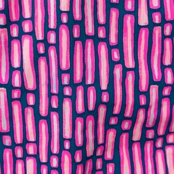 Lilly Pulitzer Colette Scalloped Hem Skort Mandevilla Pink Slathouse Stripe Sz 6 - Picture 2 of 13